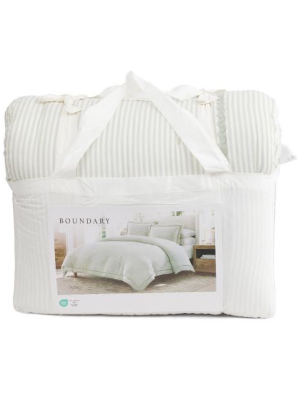 Boundary Blue Stripe Comforter Set - Classic Home Bedding